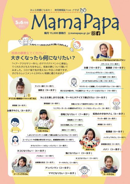 育児情報誌ママパパ2021年5月・6月発行号