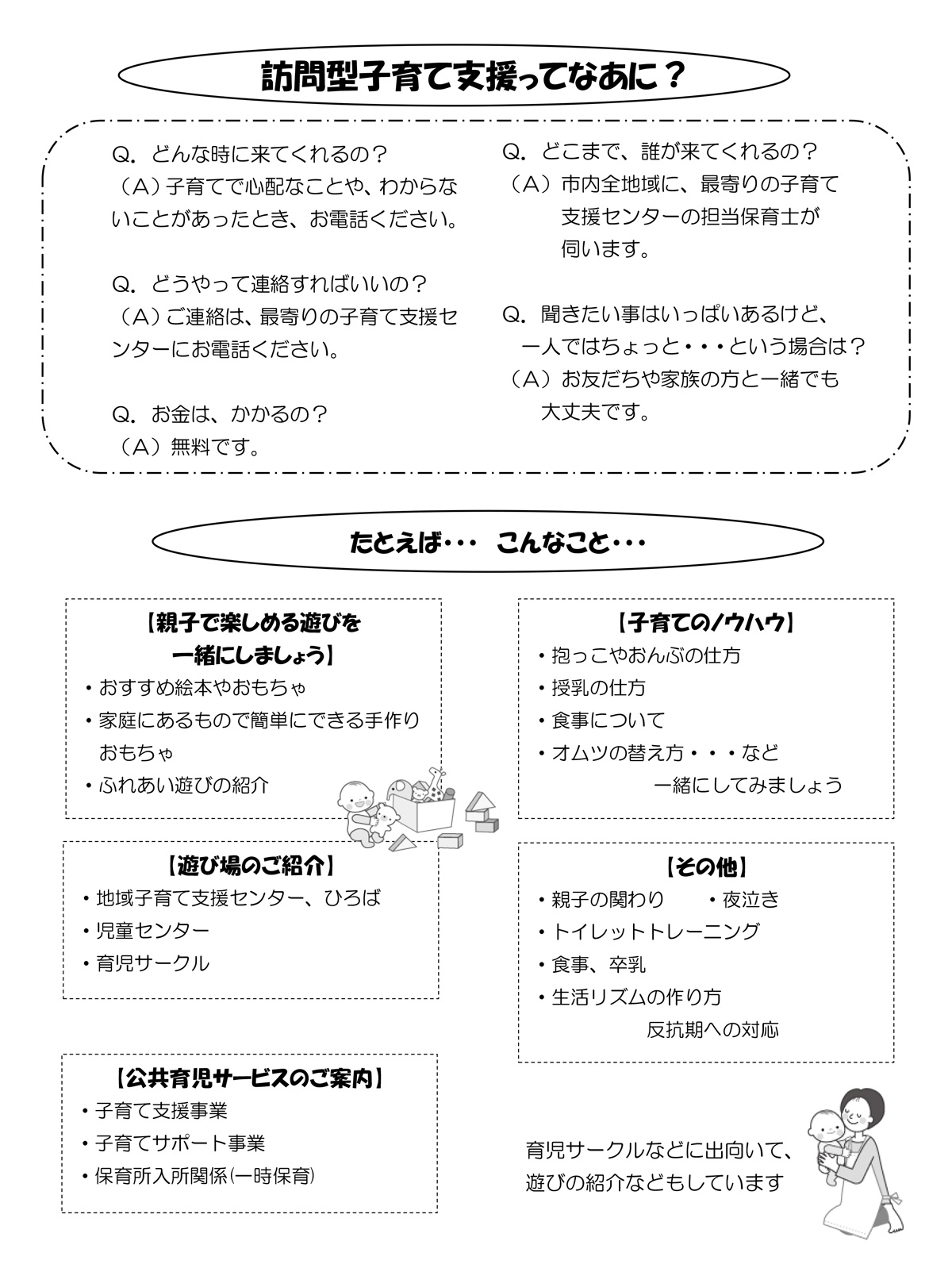 市の保育士さんが おうち に育児相談に来てくれますよ Mamapapa 市の保育士さんが おうち に育児相談に来てくれますよ Mamapapa
